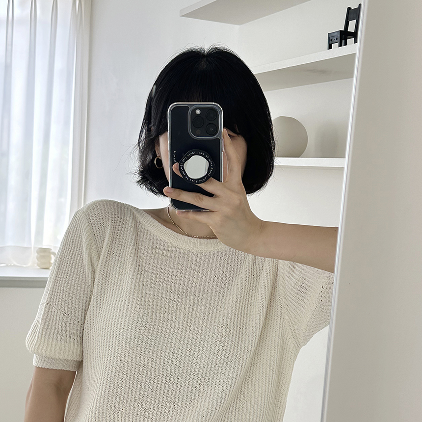 케꾸 레터링 미러 스마트 아크릴 맥세이프 그립 톡 이미지 7