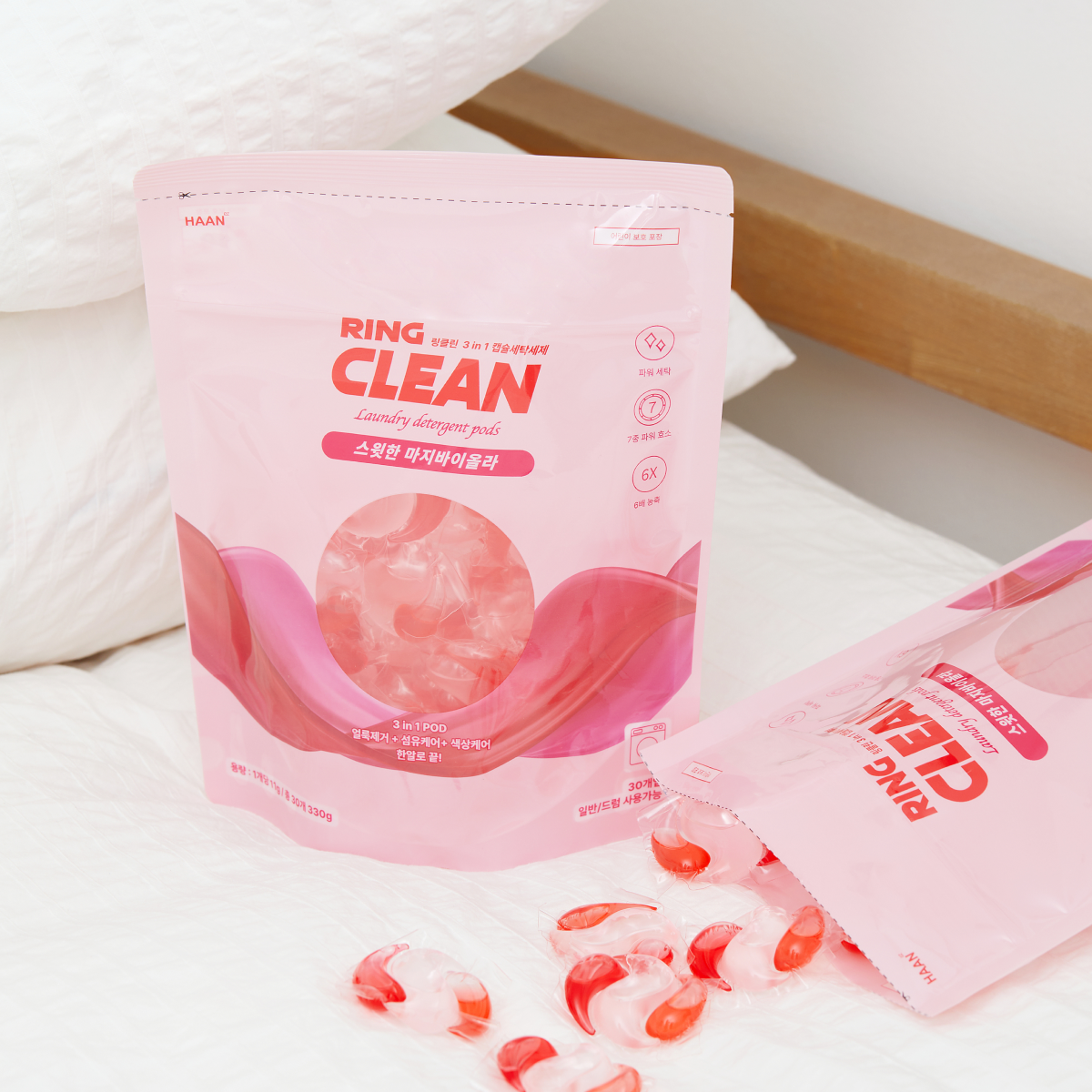 한경희 3in1 링클린 고농축 세탁 캡슐세제 30개입 - 상세 이미지 2