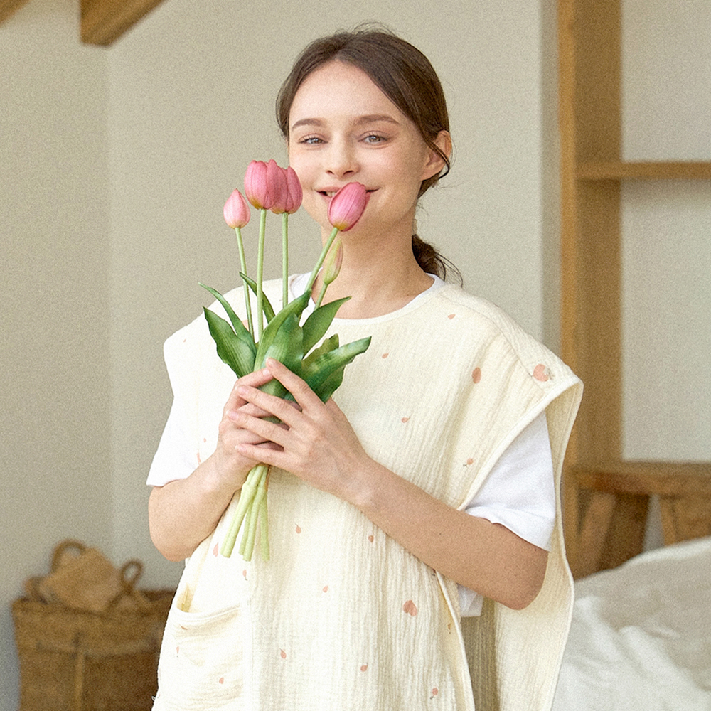 1+1 엄마턱받이 수유 앞치마 육아 조끼 트림패드 아빠 턱받이