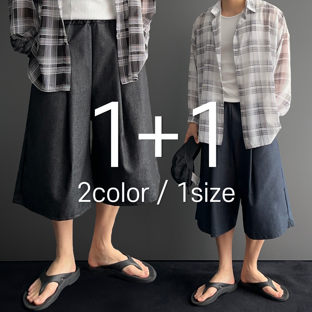 1+1 7부반바지 짐웨어버뮤다 - 상품 이미지