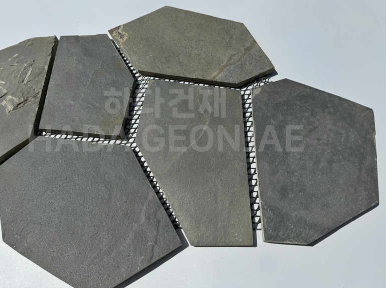 판암망바닥재 판석바닥타일 단일색상 / 하다건재