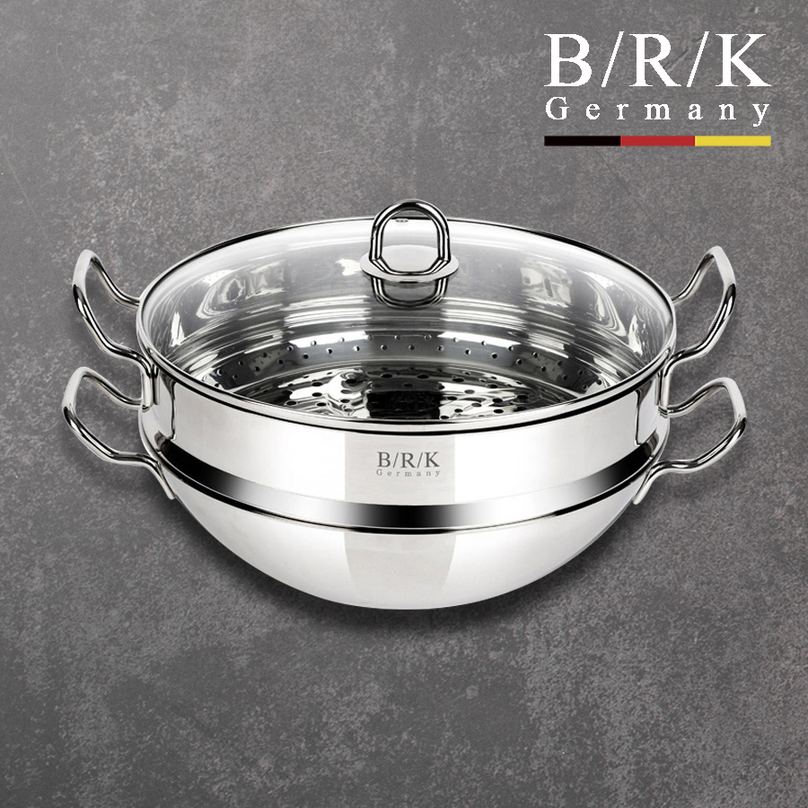 BRK 스텐찜기 인덕션 만두 찜기 대형 찜솥 찜통 찜냄비 28cm