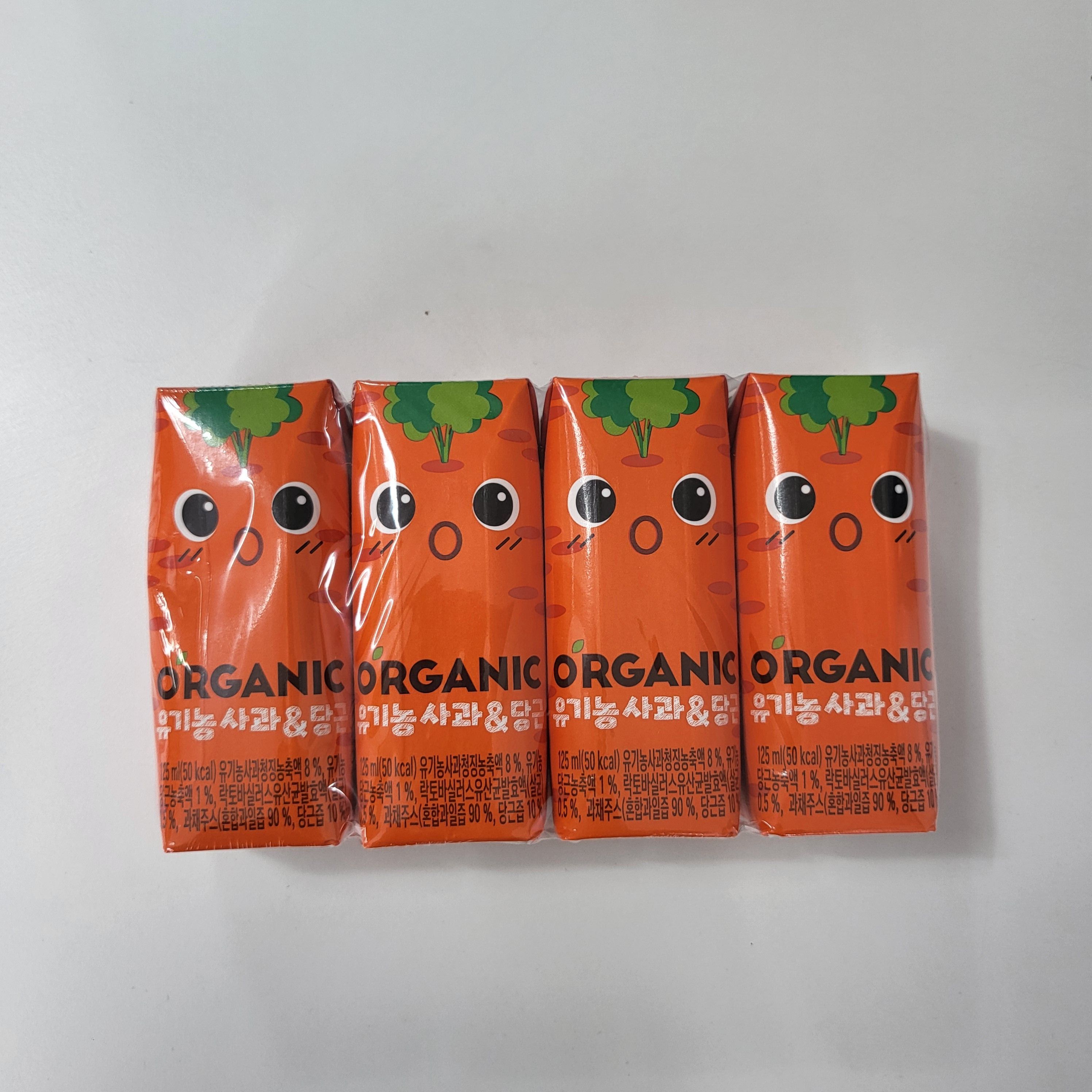 ORGANIC 사과 당근 오가닉주스 유기농 쥬스 쥬스 125ml X 24개 - 상세 이미지 5