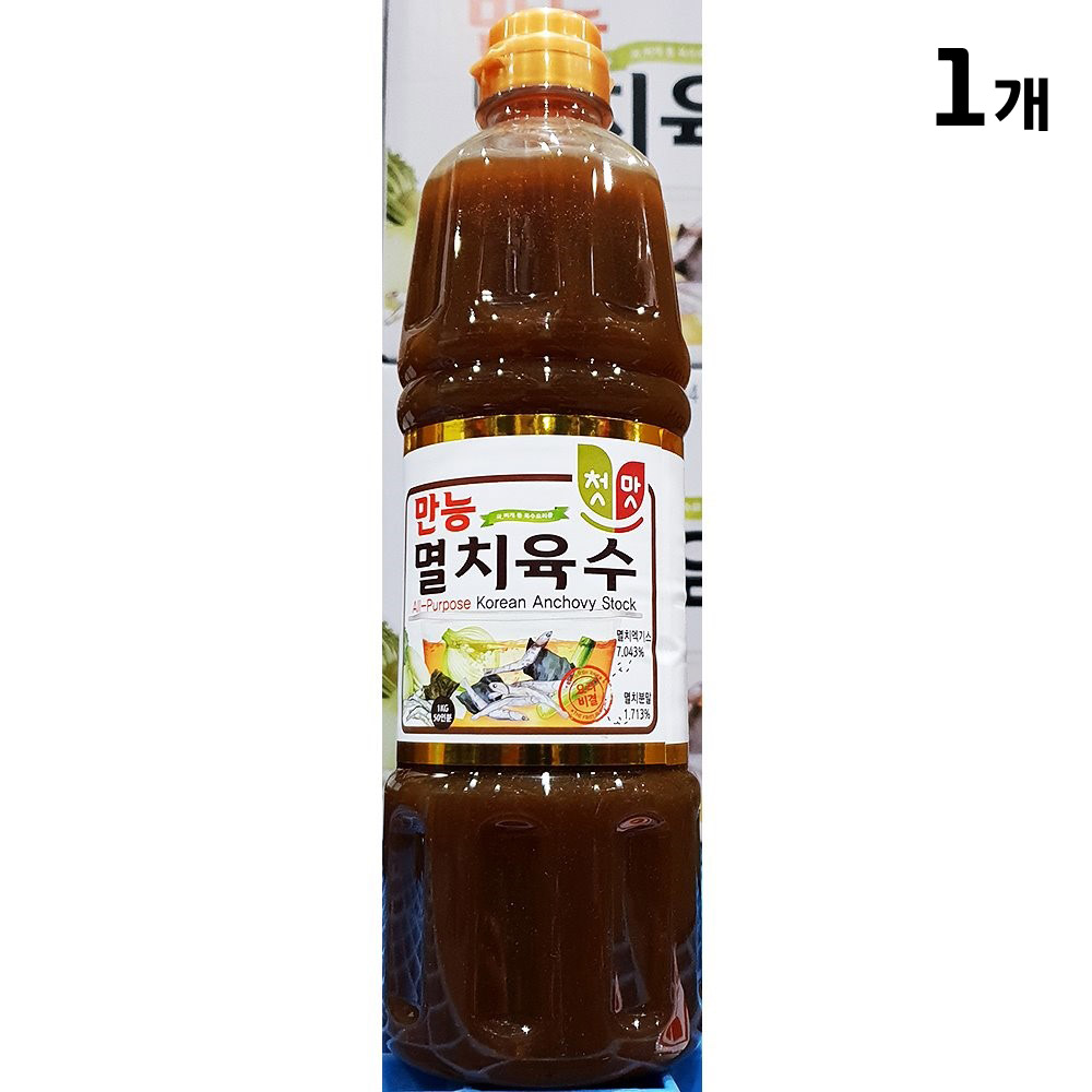 청우 멸치육수 진국 900ml  식자재 대용량 업소용 쯔유 일식쯔유 액상소스 : 강상식자재마트