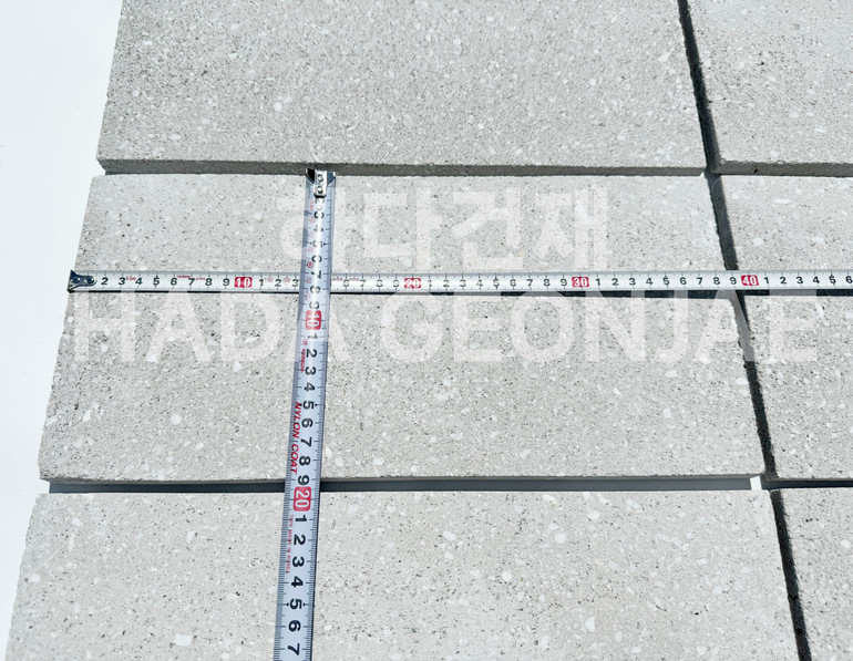 모노타일 점보 390x190x15T 화이트그레이 / 하다건재