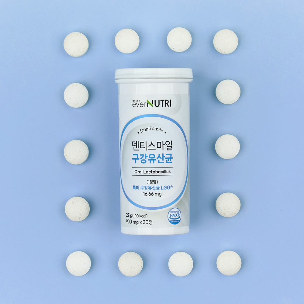 에버뉴트리 덴티스마일 구강유산균 자일리톨 특허 유산균 30정, 6개 이미지 6