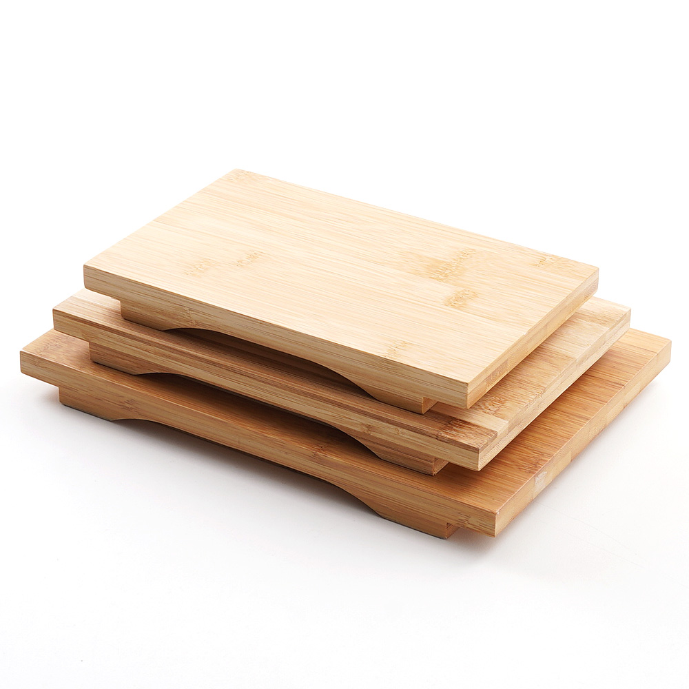 가메 대나무 도마 초밥 스시 회 고기 플레이팅 우드 보드 30.4x21cm, 갈색 : 카페에떼르