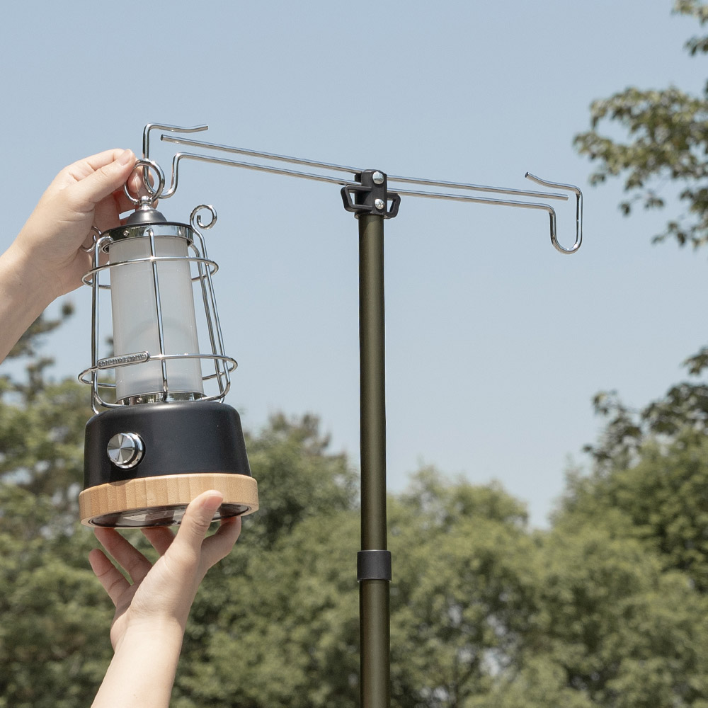 로티캠프 랜턴 걸이 스탠드 파일드라이버 조명 거치대 캠핑 RCLS-108