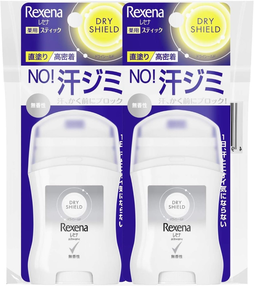 Rexena 레세나 드라이실드 파우더 스틱 데오드란트 2개세트