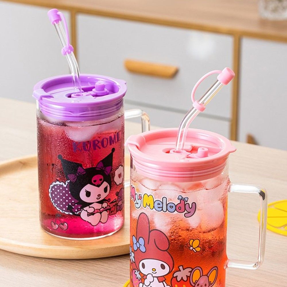 시나모롤 머그 뚜껑 유리컵 700ml 산리오 굿즈 선물 - 상세 이미지 5