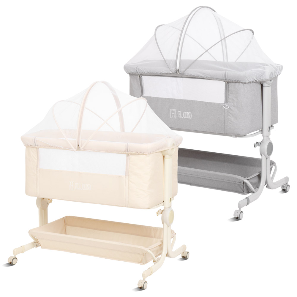 헬로디노 아기침대 프리미엄 Ver 이동식 접이식 신생아 침대