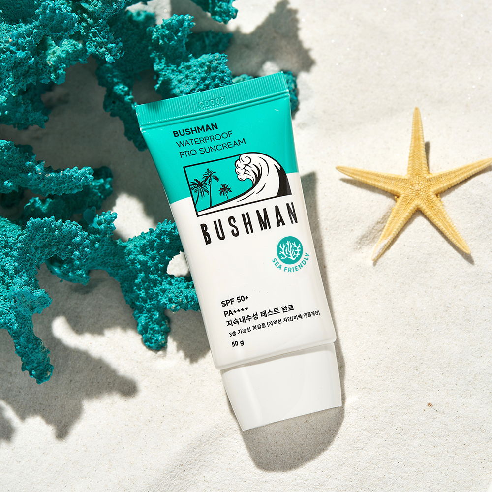 부쉬맨 워터프루프 프로 선크림 SPF50+ PA++++ 50ml, 1개