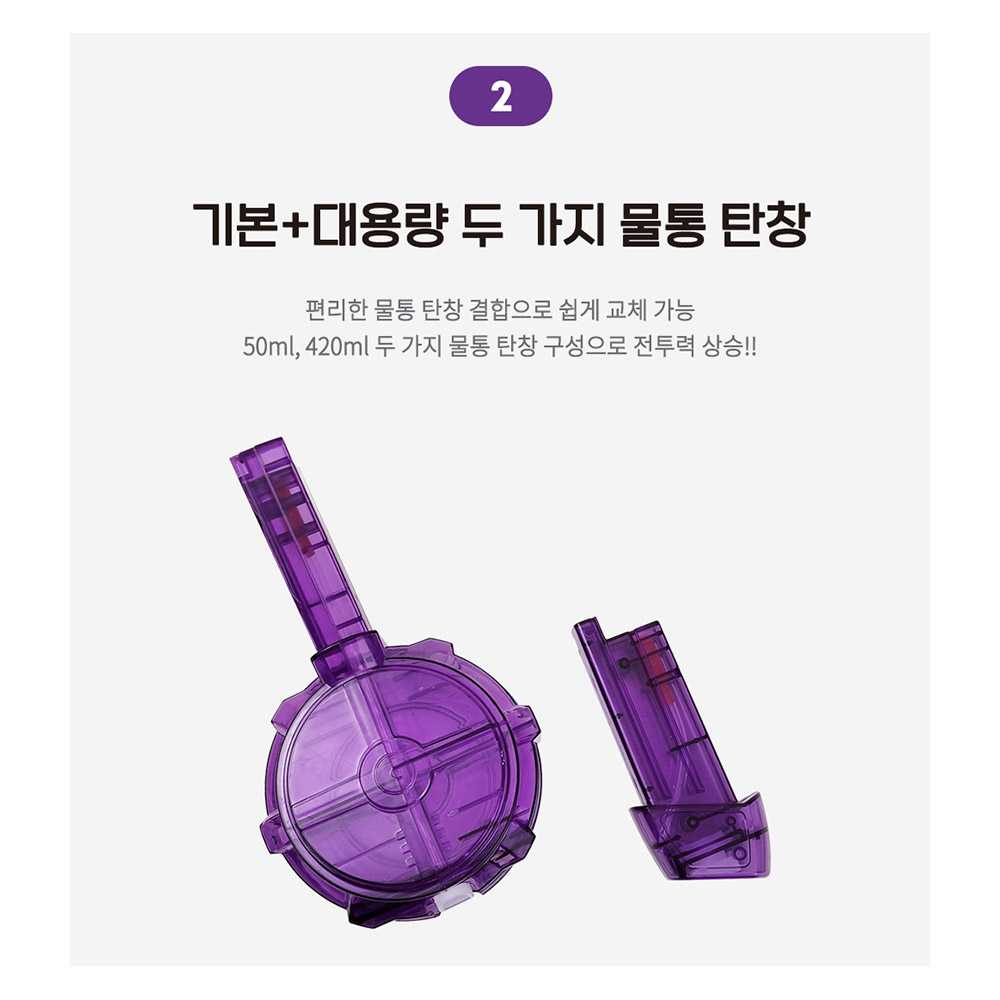 [N배송] 글록 핸드건 전동물총 보안경 선물 권총 자동 연사 급수 물총 놀이 - 상세 이미지 4
