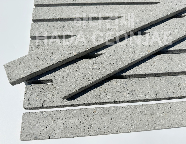 모노타일 500x45x17T 그레이 / 하다건재 와이드벽돌타일