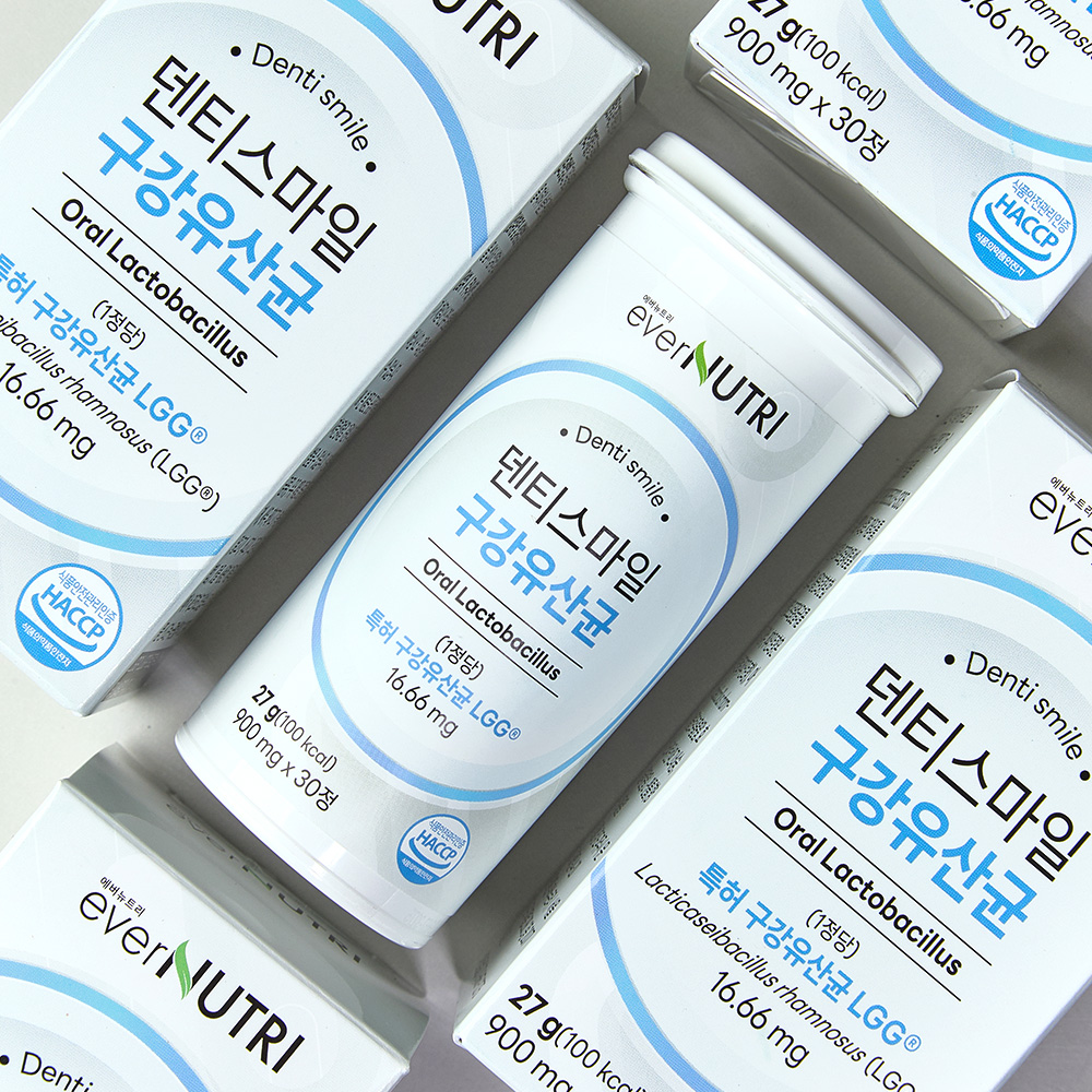 에버뉴트리 덴티스마일 구강유산균 자일리톨 특허 유산균 30정, 3개 - 상세 이미지 2
