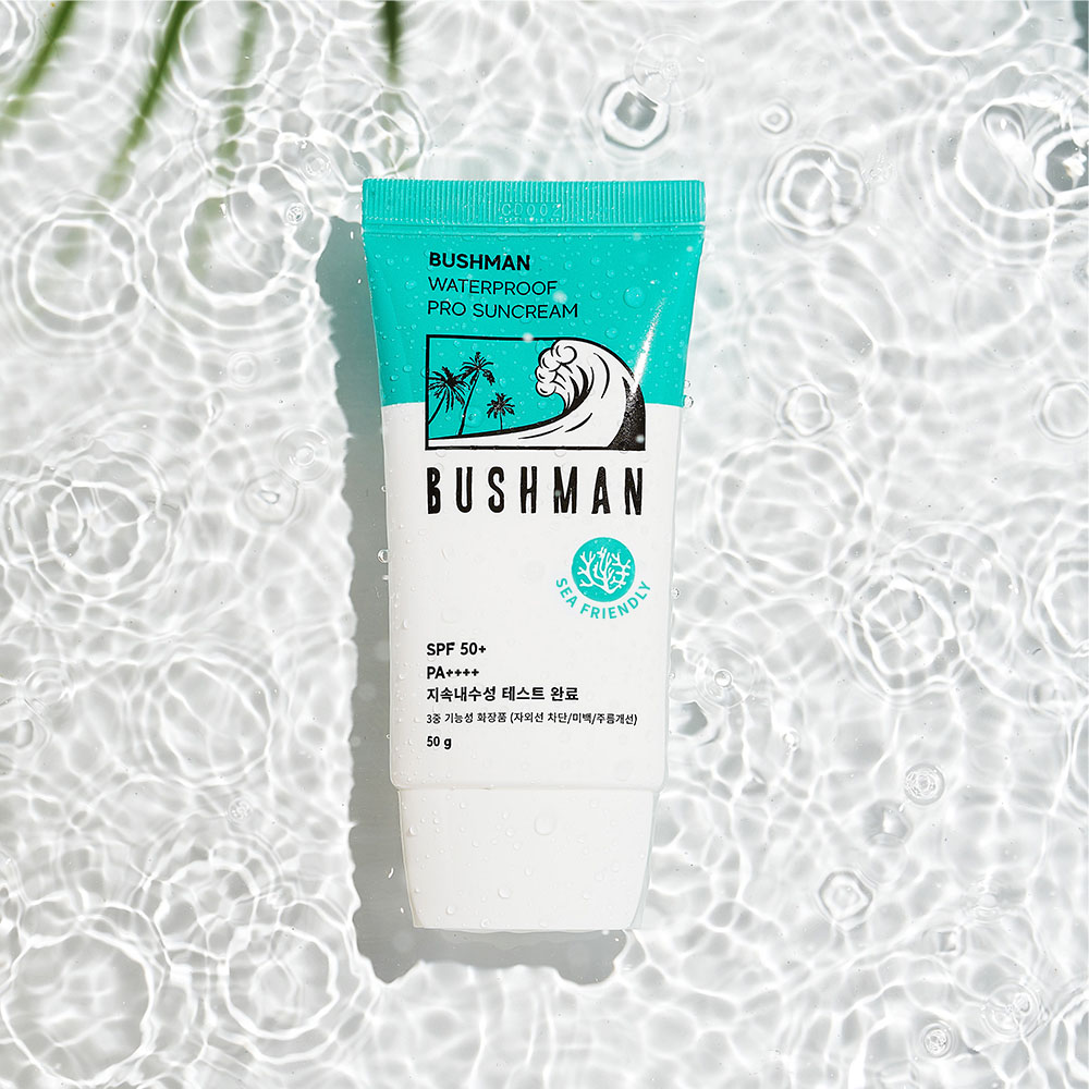 부쉬맨 워터프루프 프로 선크림 SPF50+ PA++++ 50ml, 1개