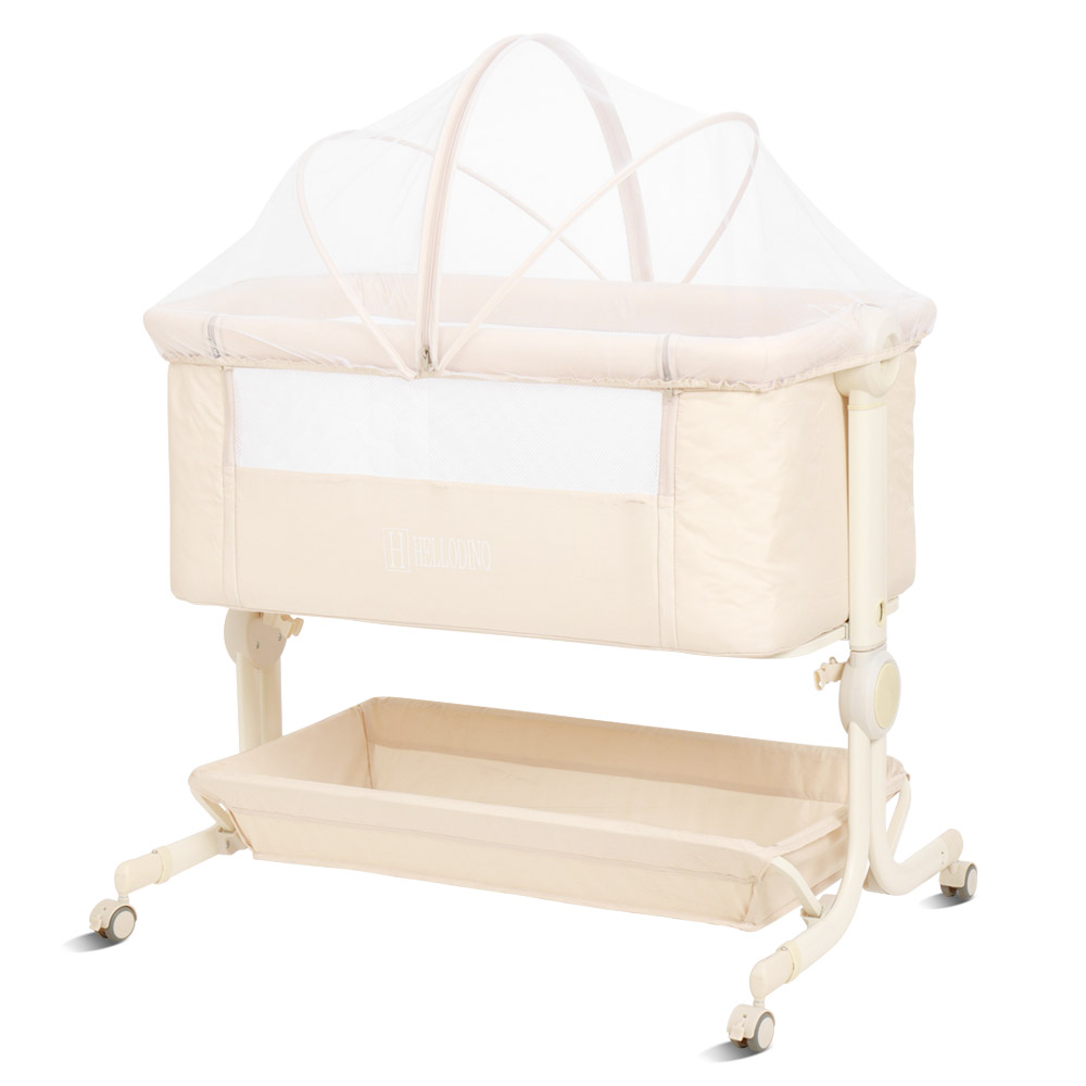 헬로디노 아기침대 프리미엄 Ver 이동식 접이식 신생아 침대
