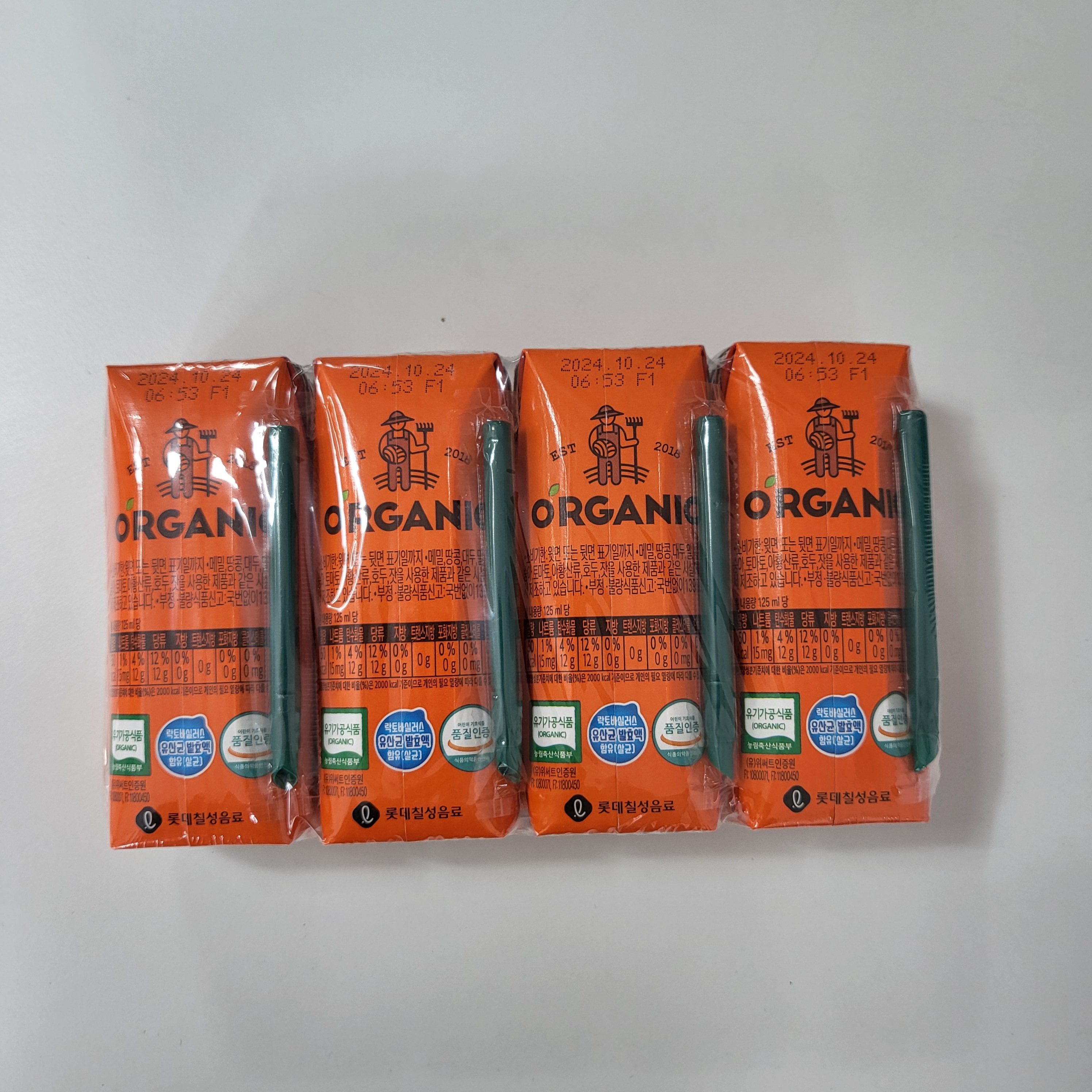 ORGANIC 사과 당근 오가닉주스 유기농 쥬스 쥬스 125ml X 24개 - 상세 이미지 4