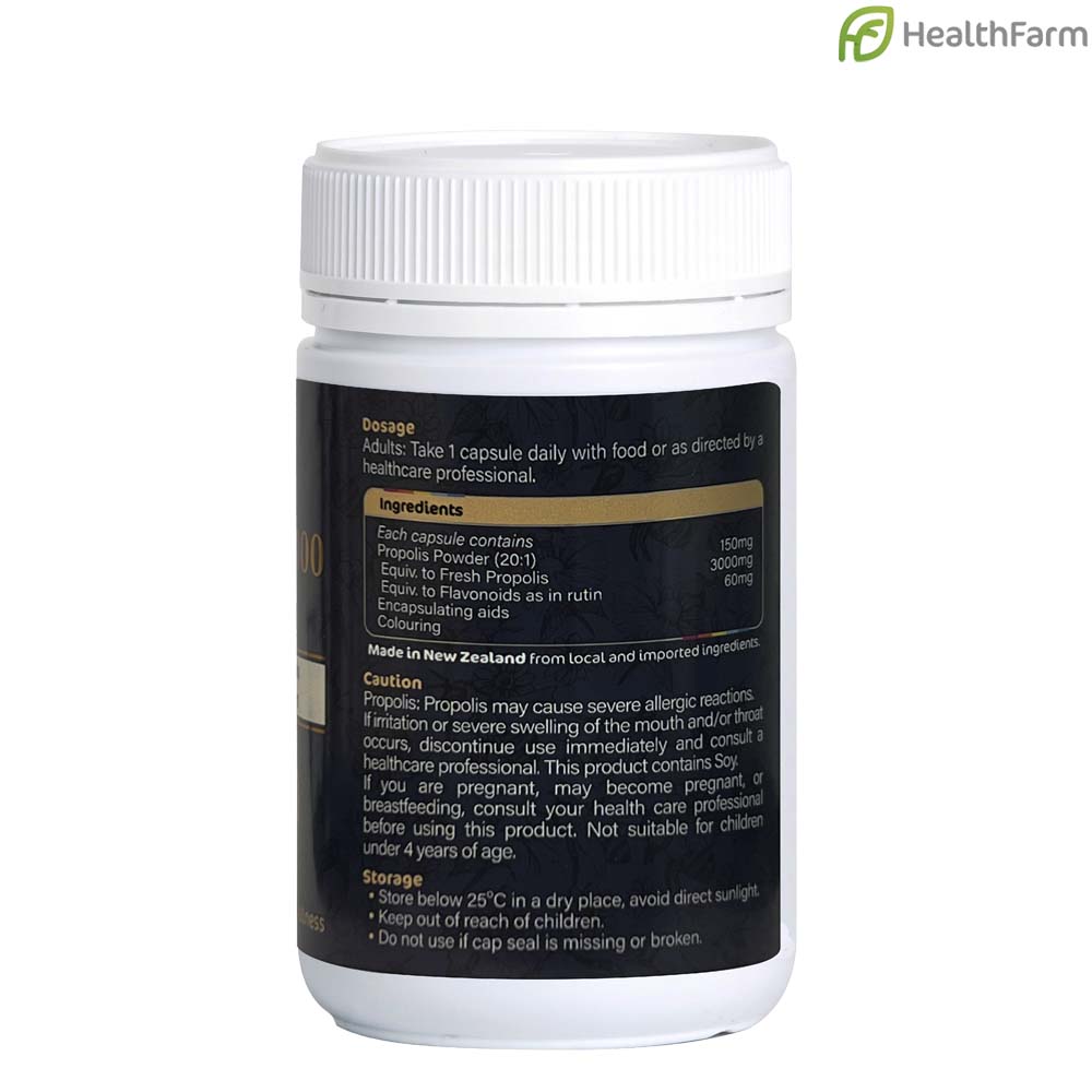 뉴질랜드 헬스팜 프로폴리스 3000mg 200 소프트젤 캡슐 플라보노이드 60mg - 상세 이미지 4