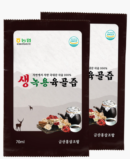 금산홍삼조합 생녹용육골즙 70mlX30포 : 종로우리건강