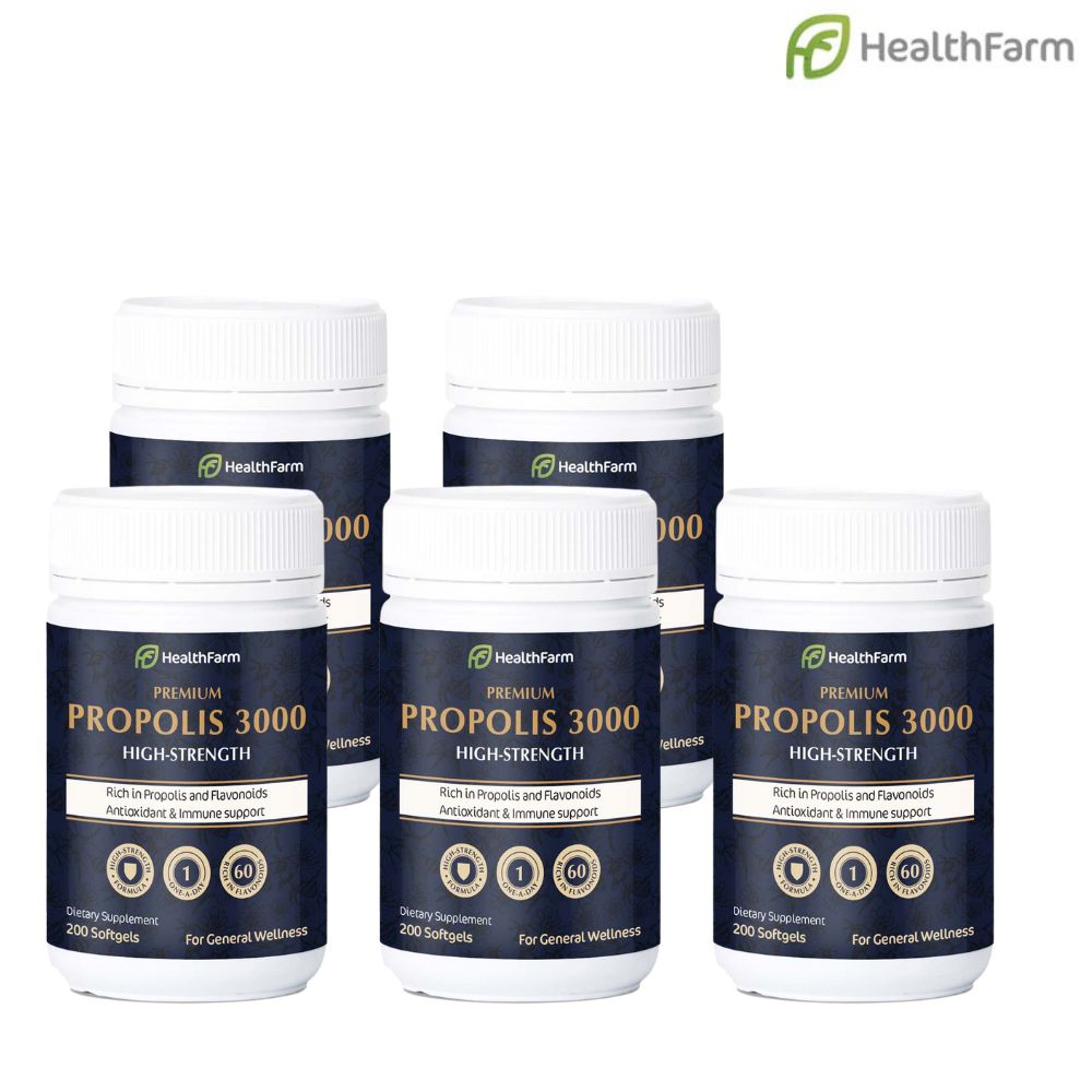 뉴질랜드 헬스팜 프로폴리스 3000mg 200 소프트젤 캡슐 플라보노이드 60mg 이미지 8