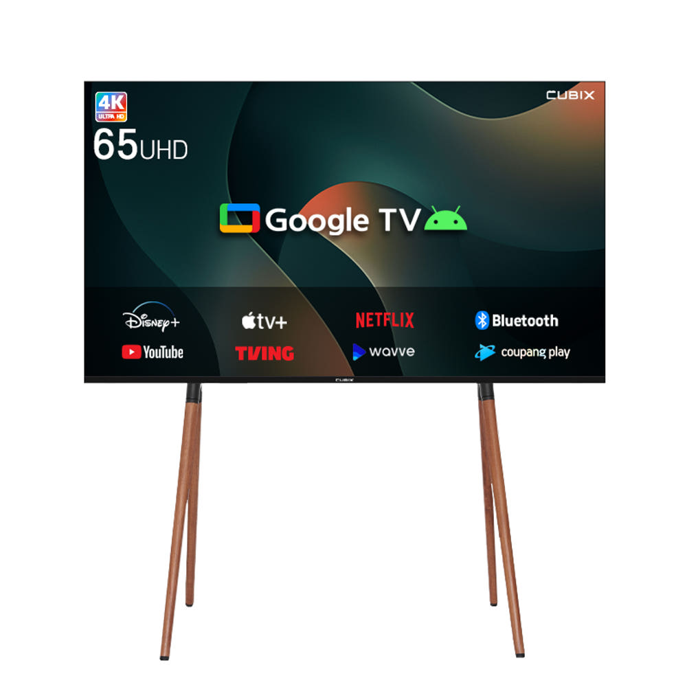 이젤큐빅스 165cm(65인치) TV 구글 스마트 4K UHD 인테리어 1등급 기사방문설치 상세 이미지 2