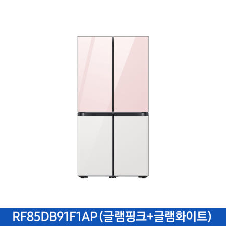 삼성 비스포크 냉장고 24년형 4도어 869L RF85DB91F1AP25 글램핑크(상),글램화이트(하)