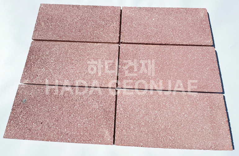 모노타일 점보 390x190x15T 레드 / 하다건재