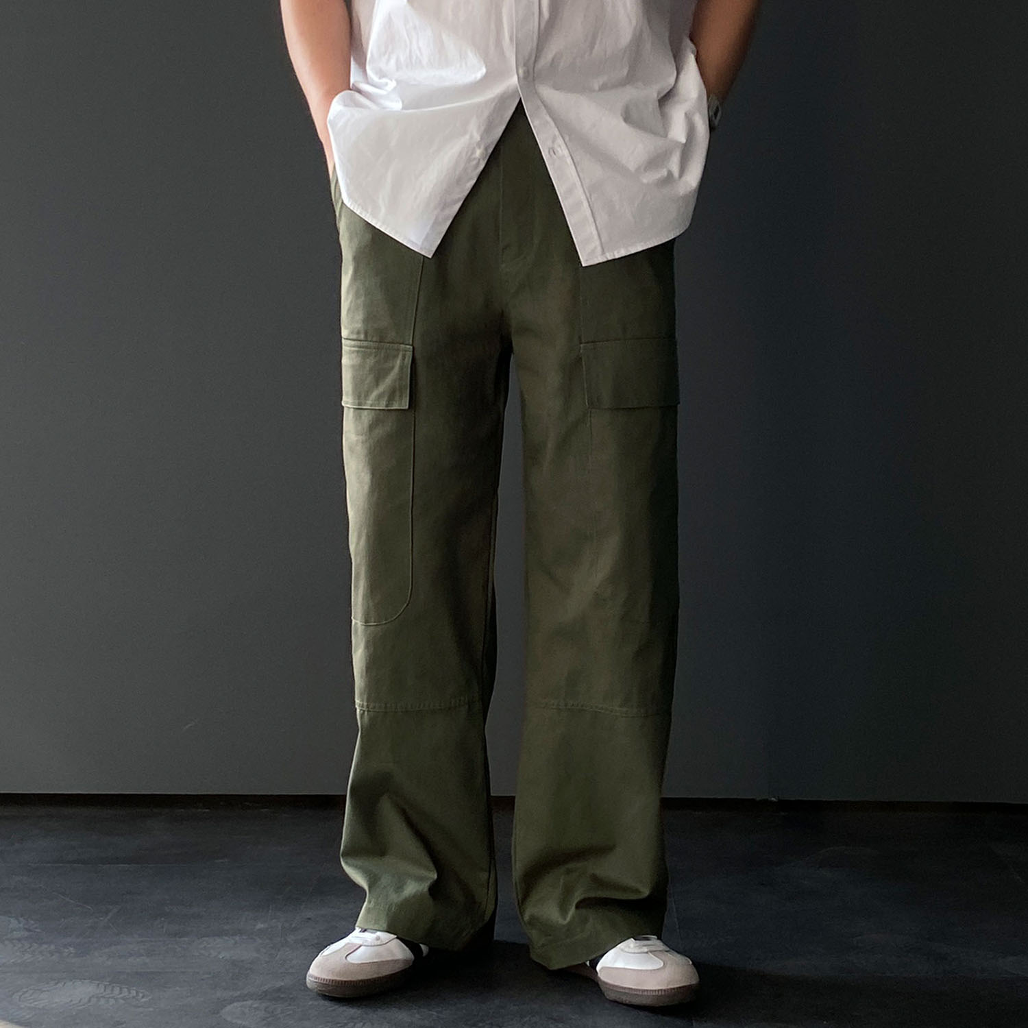 남자와이드팬츠 남자카고바지 카펜터팬츠 - 상세 이미지 5