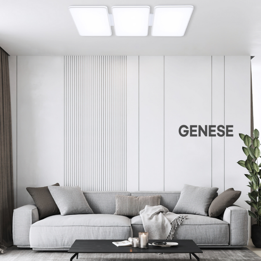 KC인증/무료+당일발송 국산 LED 거실등 시스템 아파트 사각 거실 조명 등 180W, 주광색 - 상세 이미지 3