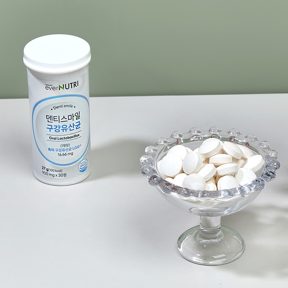 에버뉴트리 덴티스마일 구강유산균 자일리톨 특허 유산균 30정, 3개 - 상세 이미지 5