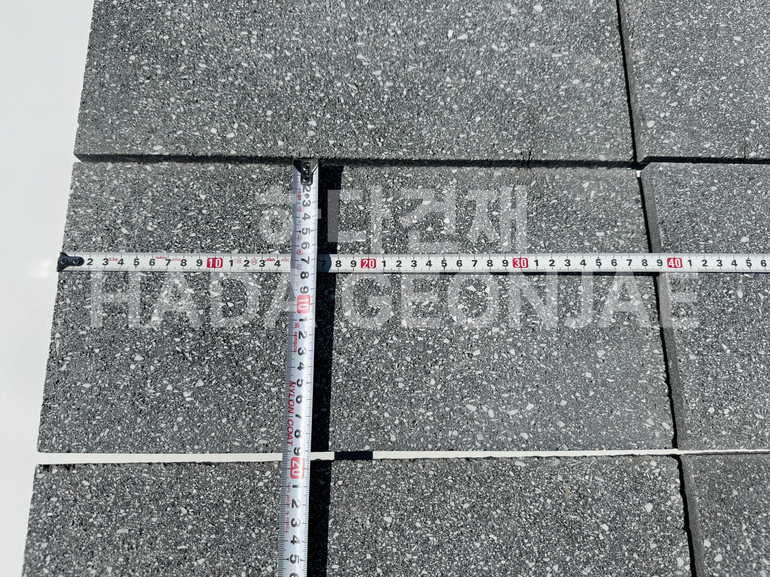 모노타일 점보 390x190x15T 블랙 / 하다건재