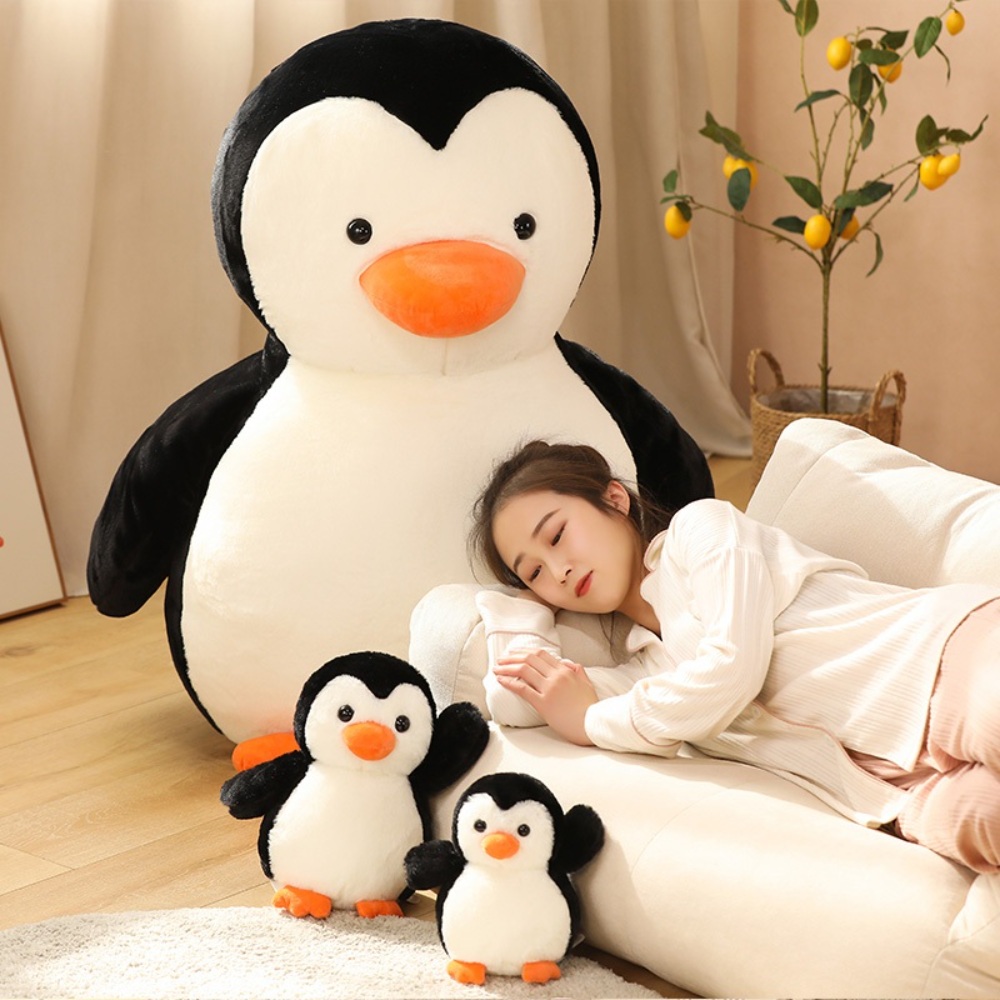 대형 펭귄인형 애착 바디필로우 안고자는 베개 선물 쿠션 수면 귀여운 동물 - 상세 이미지 5
