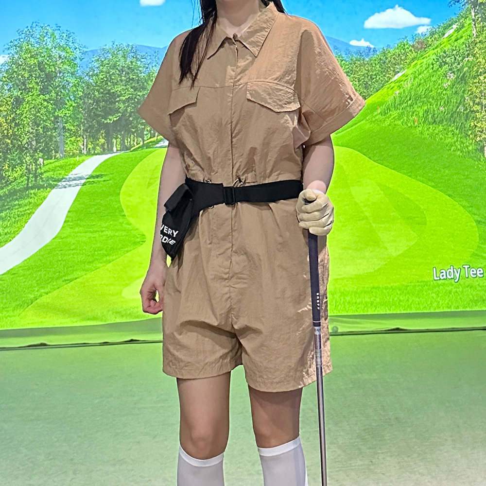 반팔점프수트 반바지점프수트 - 상세 이미지 3