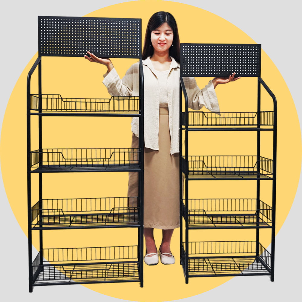 인트홈 편의점 과자 진열대 매대 철제 대형 선반 베란다 간식 팬트리 - 상세 이미지 3