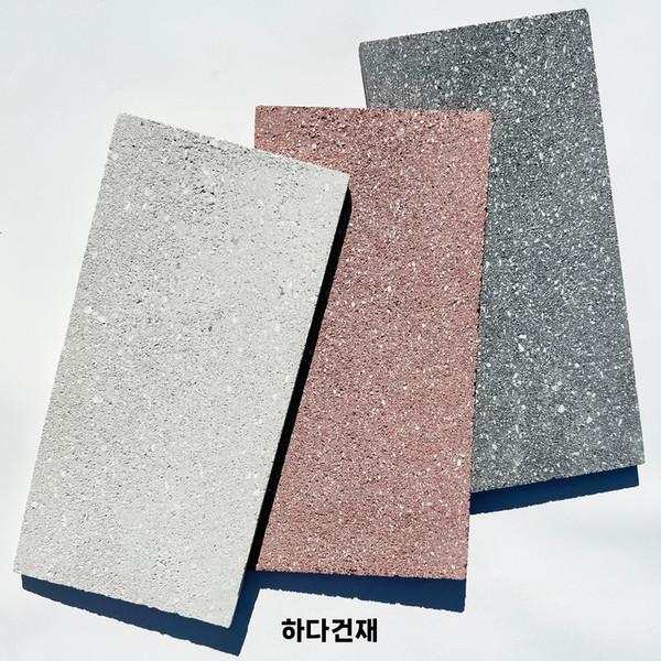 모노타일 점보 390x190x15T 화이트그레이, 레드, 블랙, 그레이 / 하다건재