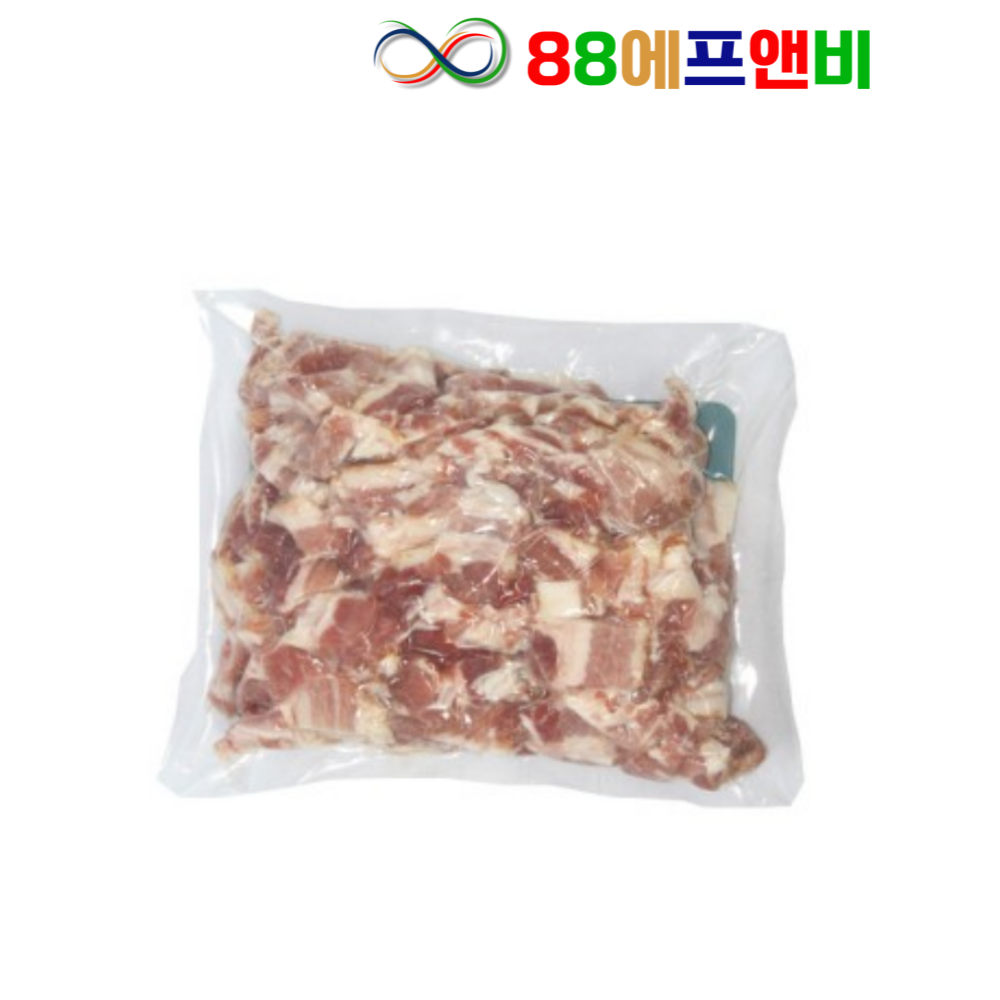 에쓰푸드 베이컨GP 파지 1KG 냉동 전지 파지 삼겹살 슬라이스 업소용 대용량 베이컨