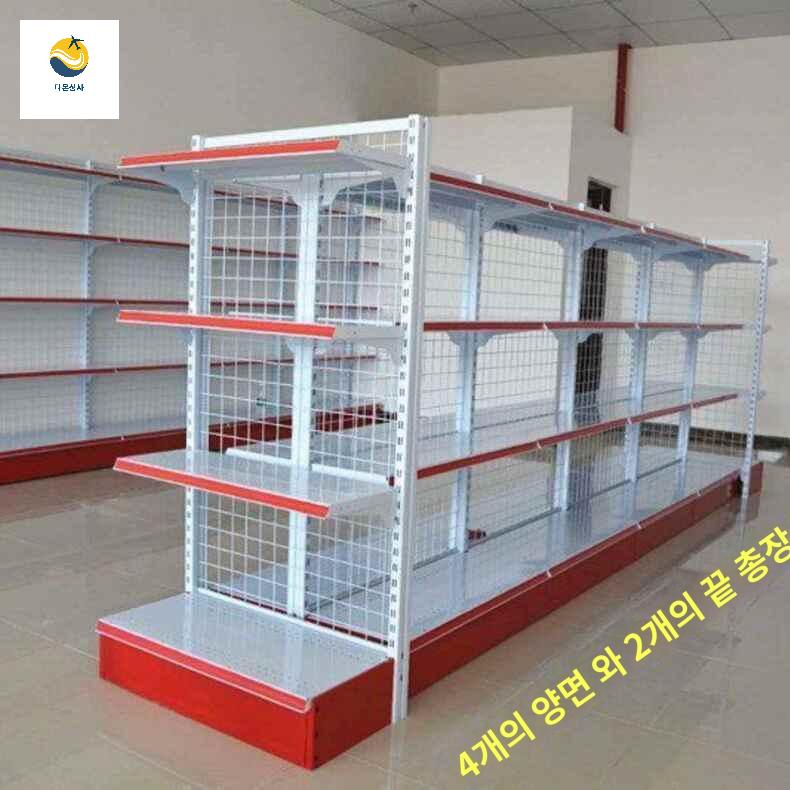 마트 진열장 약국 철제선반 창고 다층 과일 선반 매대 - 상세 이미지 3
