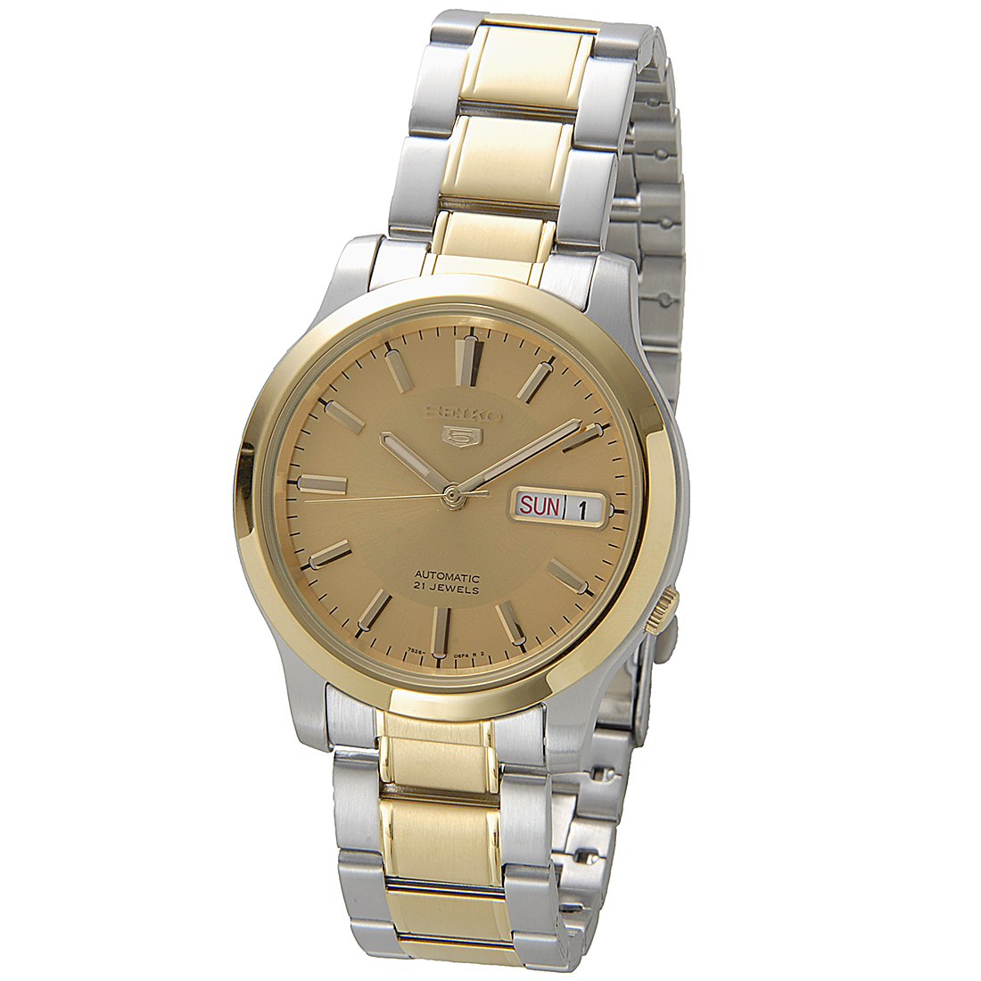 세이코 SEIKO 오토매틱 클래식 금장 콤비 남자 메탈 밴드 손목시계 SNK792 - 상세 이미지 2