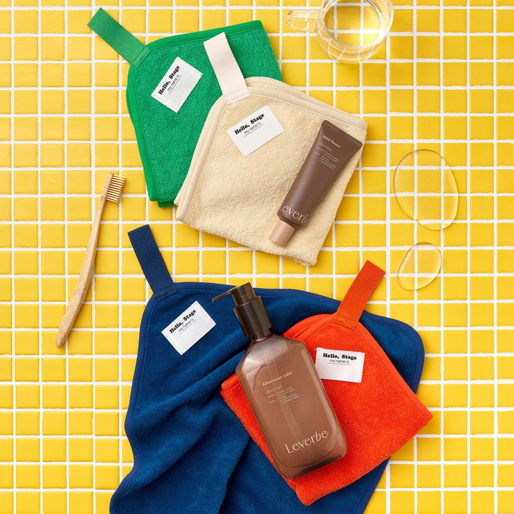 스테이지 주방수건 어린이집 고리수건 [팬톤컬러] 제품 이미지