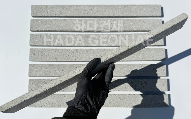 모노타일 500x45x17T 그레이 / 하다건재 와이드벽돌타일