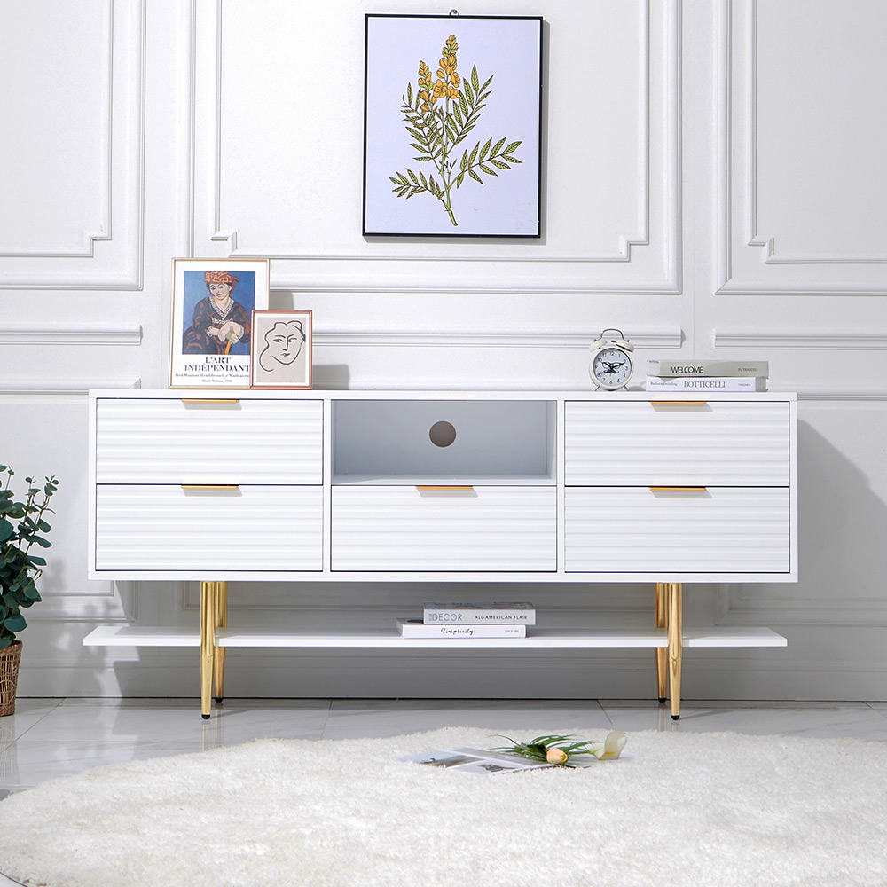 동서가구 헤르베 1500 2단 높은 AV 거실장 DF921334