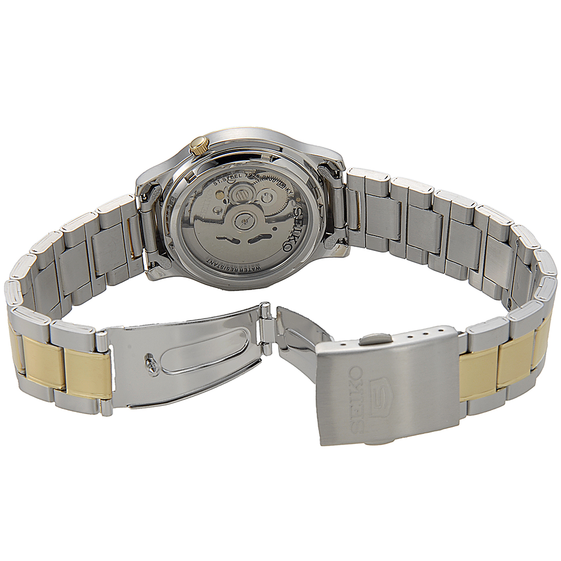 세이코 SEIKO 오토매틱 클래식 금장 콤비 남자 메탈 밴드 손목시계 SNK792 - 상세 이미지 3