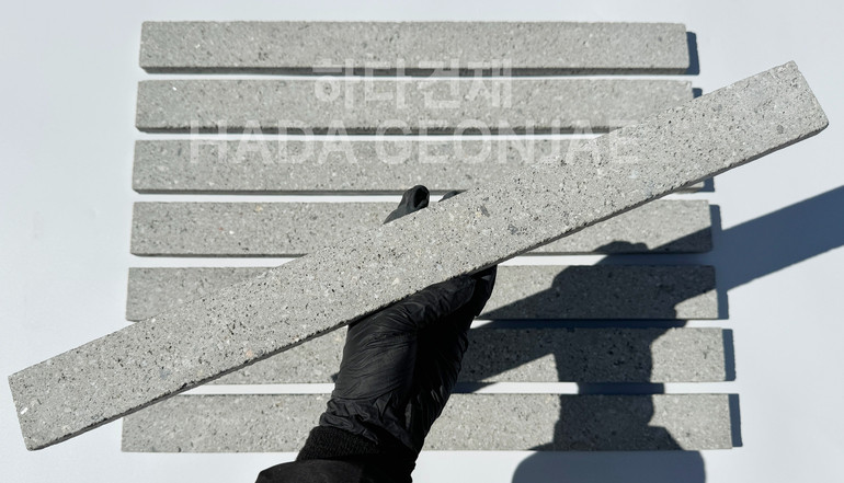 모노타일 500x45x17T 그레이 / 하다건재 와이드벽돌타일