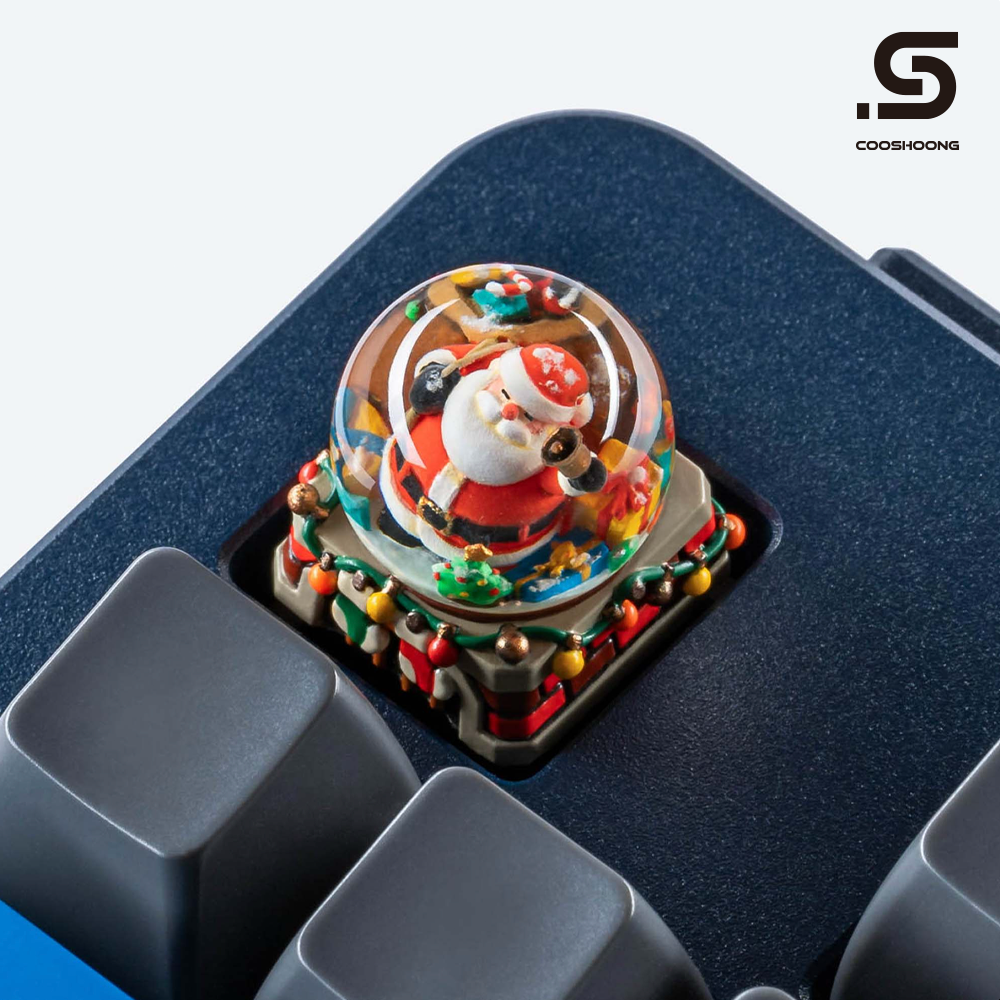 쿠슝 Dwarf Factory 크리스마스 레진 포인트 키캡 기계식 키보드키캡 피에르 노엘