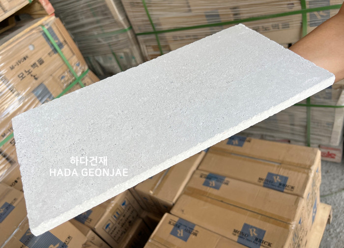 모노타일 점보 390x190x15T 화이트그레이 / 하다건재