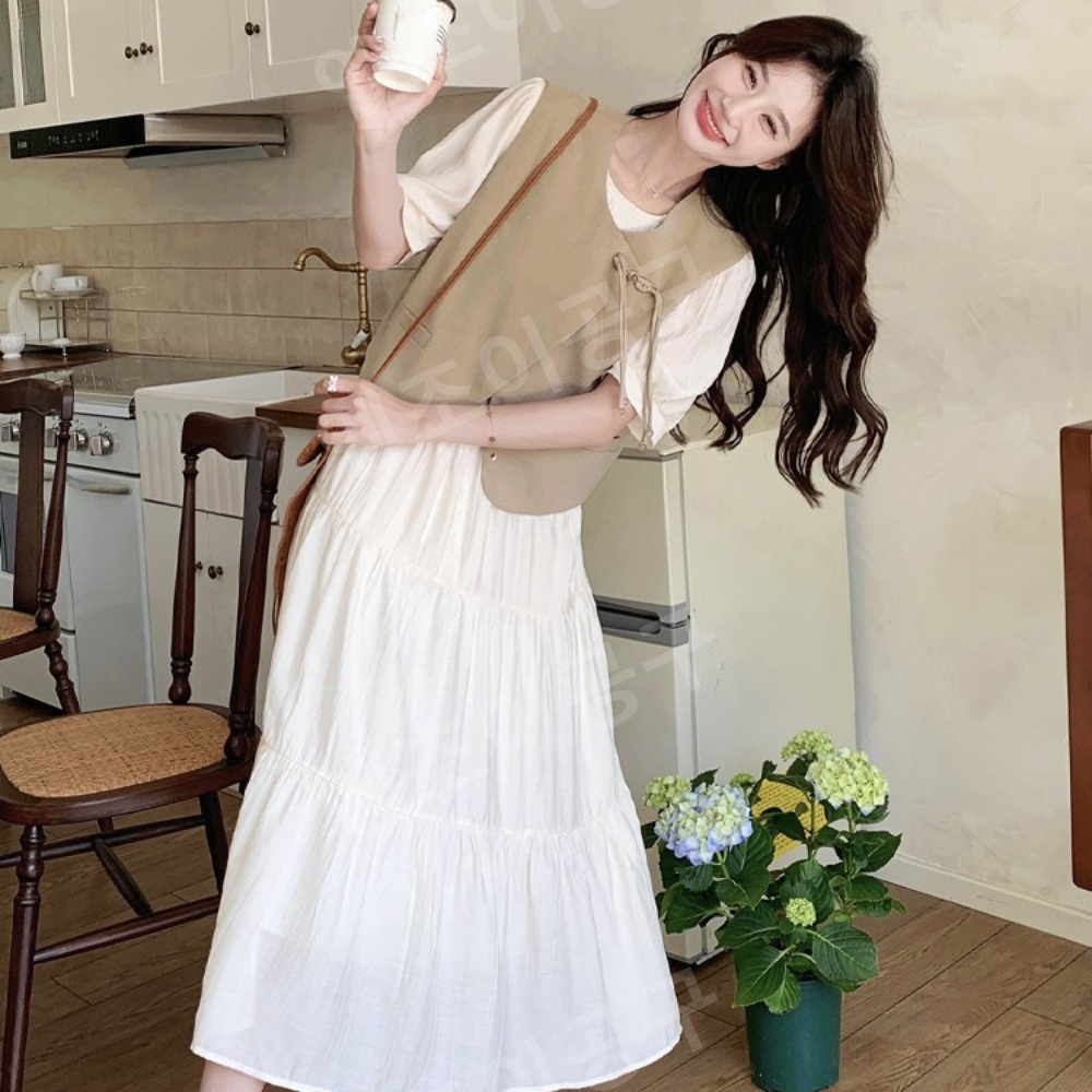 나혼자산다 547화 주현영 원피스 셔링 레이어드 의상 옷 패션 - 메인 이미지