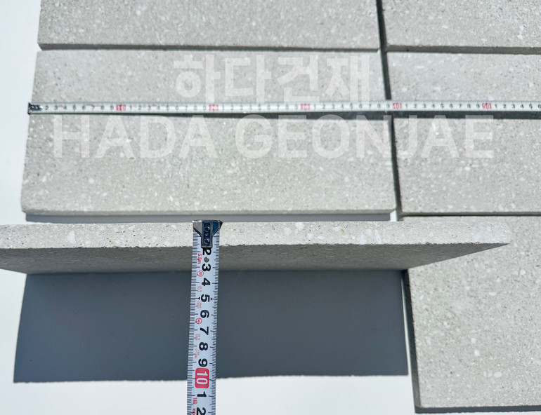 모노타일 점보 390x190x15T 화이트그레이 / 하다건재