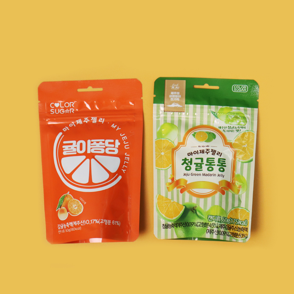 [8개]마이제주젤리 청귤통통 귤이퐁당 1박스 8봉지 제주도기념품 과즙젤리 - 상세 이미지 3