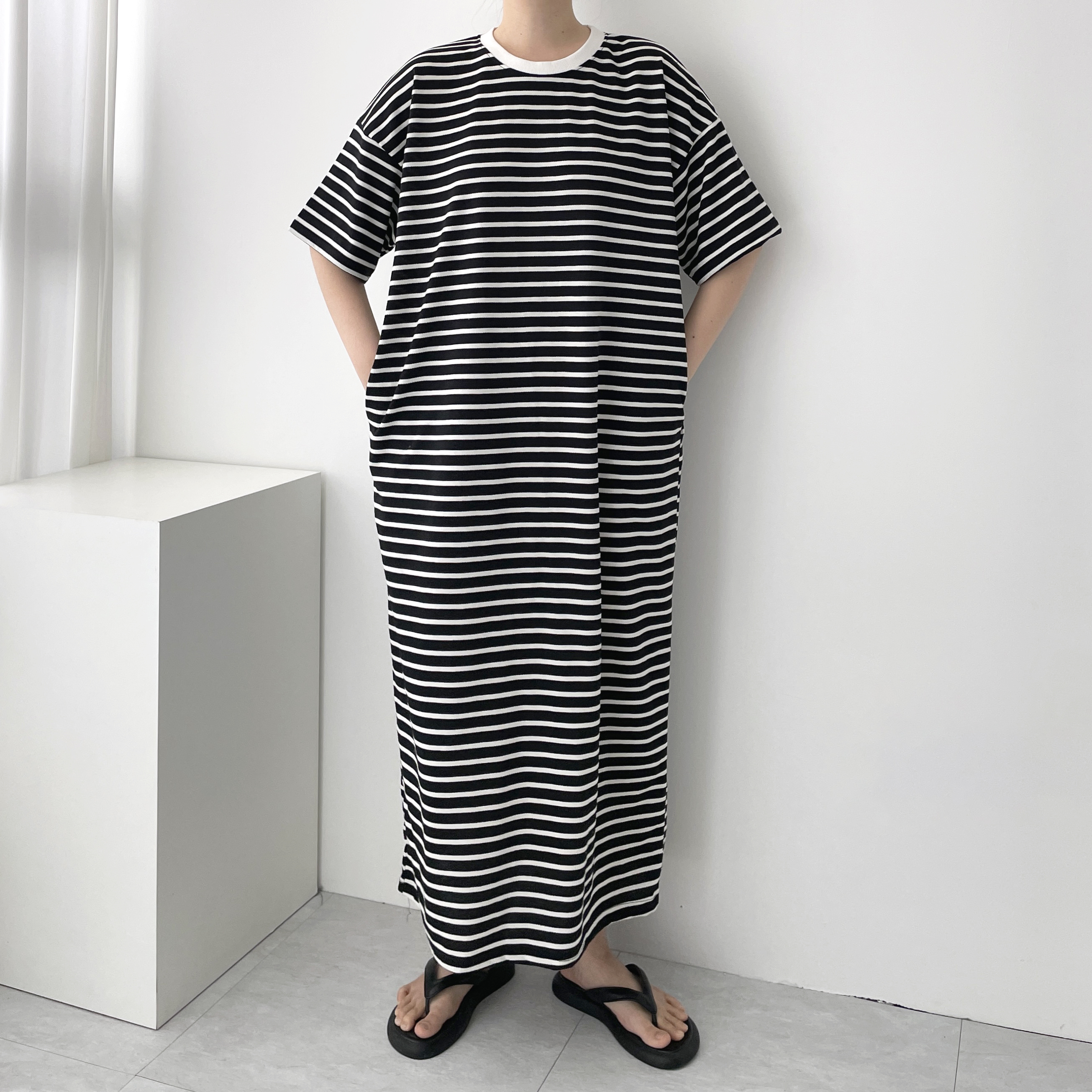 데일리원피스 단가라원피스 꾸안꾸원피스 - 상세 이미지 4
